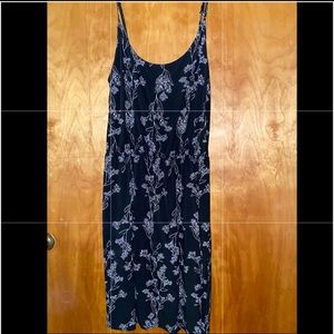 Black and White floral spaghetti strap dress